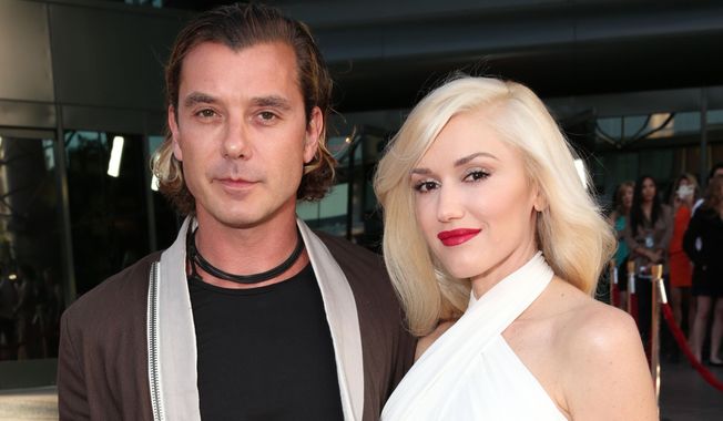 FILE - In this June 4, 2013 file photo, musicians Gavin Rossdale, left, and Gwen Stefani attend the LA premiere of &amp;quot;The Bling Ring&amp;quot; in Los Angeles. Stefani and Rossdale have filed for divorce after 12 years of marriage. Los Angeles Superior Court spokeswoman Mary Hearn says Stefani filed her petition Monday, Aug. 3, 2015, and Rossdale filed a response shortly thereafter. Stefani cited irreconcilable differences for the breakup and both are seeking joint custody of their three children.  (Photo by Todd Williamson/Invision/AP, File)