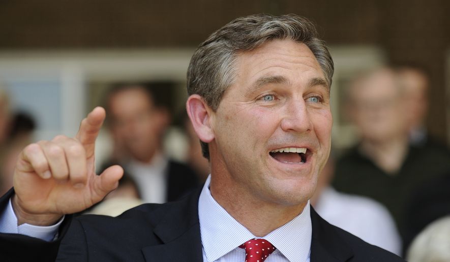In this May 24, 2012 photo, Texas Republican primary candidate for the U.S. Senate Craig James makes a point during a press conference in Houston. Also vying for the party&#39;s nomination are Lt. Gov. David Dewhurst, ex-Dallas Mayor Tom Leppert and Ted Cruz. (AP Photo/Pat Sullivan/File)
