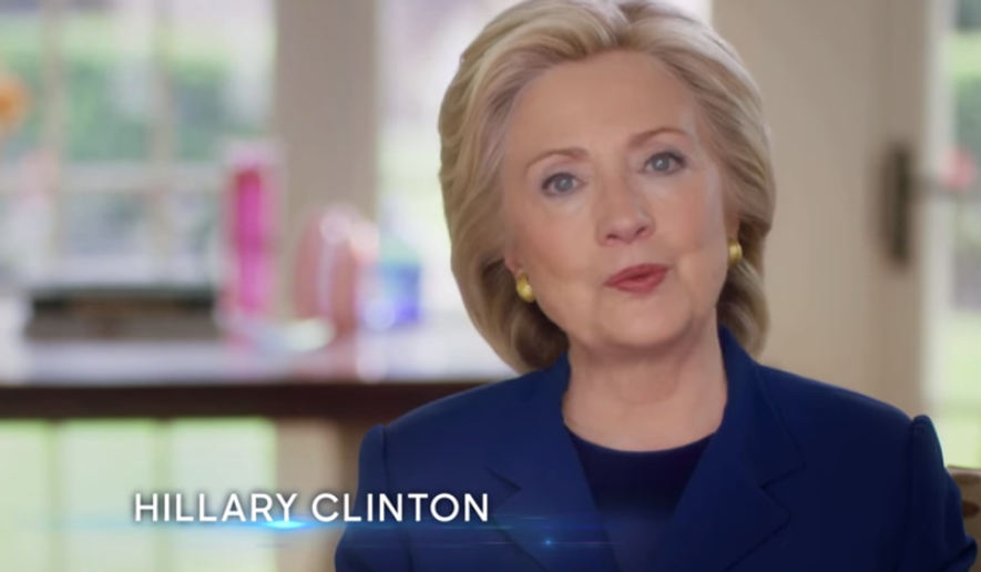 Former Secretary of State Hillary Clinton. (YouTube screen grab)