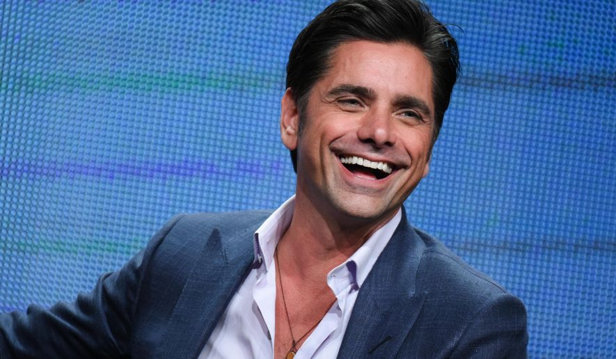John Stamos participates in "Grandfathered" panel at the Fox Summer TCA Tour at the Beverly Hilton Hotel on Thursday, Aug. 6, 2015, in Beverly Hills, Calif. (Photo by Richard Shotwell/Invision/AP)
