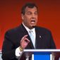 Republican presidential candidate New Jersey Gov. Chris Christie during the first Republican presidential debate at the Quicken Loans Arena Thursday, Aug. 6, 2015, in Cleveland. (AP Photo/John Minchillo) ** FILE **