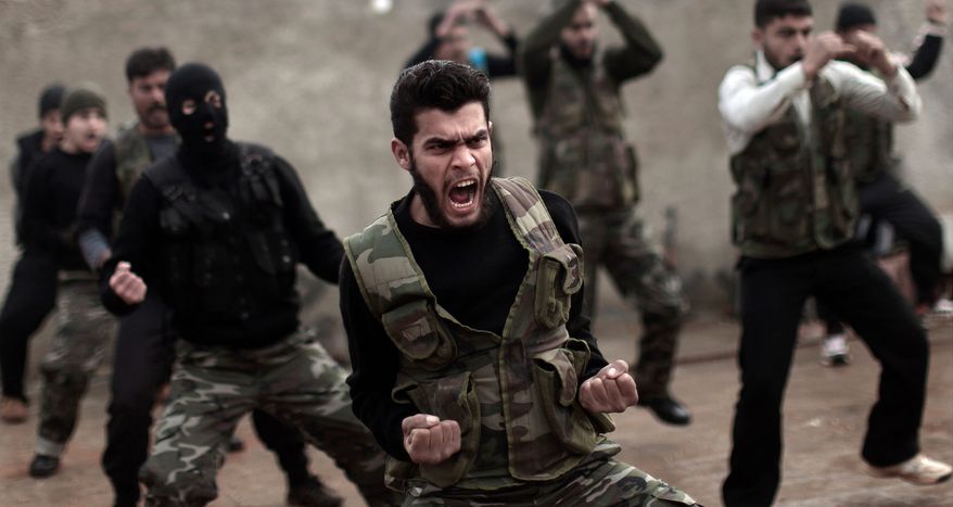 Syrian rebels have voiced serious reservations about a U.S. program to train moderate opposition fighters in Jordan, dismissing it as a drop in the ocean that would not change realities on the ground. (Associated Press)
