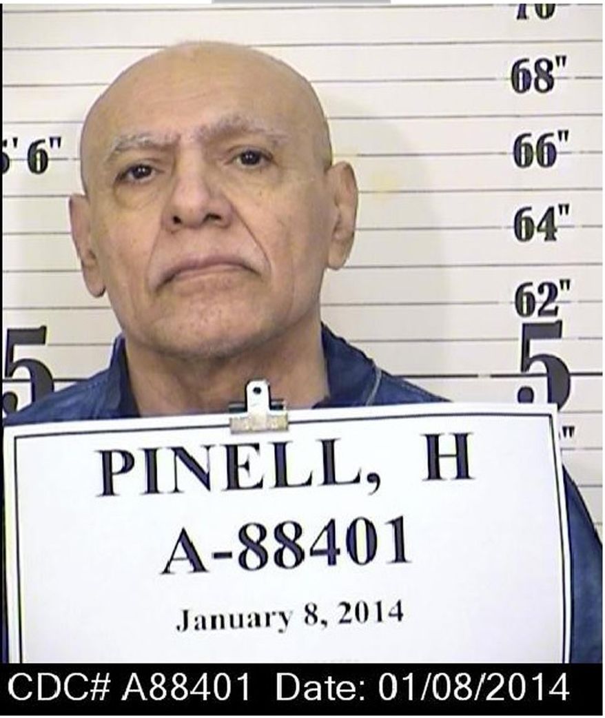 This Jan. 8, 2014 photo from the California Department of Corrections and Rehabilitation shows inmate Hugo Pinell. Pinell, involved in a bloody 1971 San Quentin escape attempt that left six dead, has been killed by a fellow prisoner. The slaying of Pinell triggered a riot Wednesday, Aug. 12, 2015, at a maximum security prison east of Sacramento. (California Department of Corrections and Rehabilitation via AP)