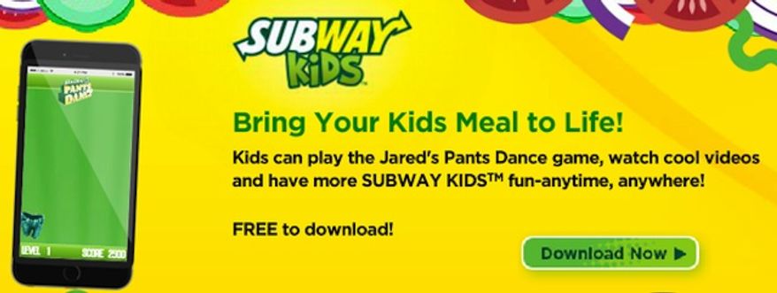 Subway has scrapped an online children's game called "Jared's Pants Dance," after former pitchman Jared Fogle agreed Wednesday to plead guilty to child pornography charges and to crossing state lines to pay for sex with minors. (Twitter/@BerkowitzBT)
