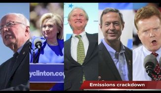 Tim Constantine reports on Democratic presidential candidates on carbon emissions, Donald Trump on anchor babies, and Facebook&#x27;s battle against titles. 