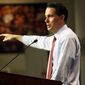 Republican presidential candidate, Wisconsin Gov. Scott Walker speaks during a campaign stop called Politics and Eggs with business leaders and political activist, Friday, Aug. 21, 2015, in Manchester, N.H. (AP Photo/Jim Cole) ** FILE **