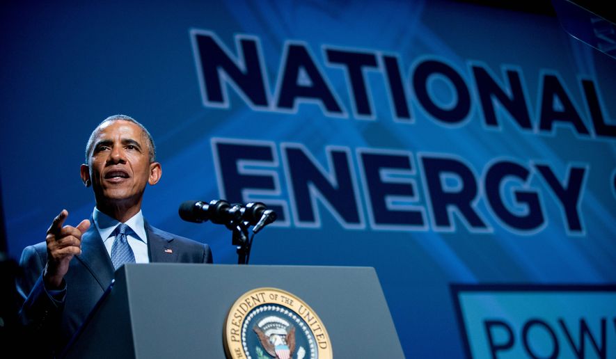 President Obama is promoting a platform of executive actions and private sector commitments to accelerate America&#39;s transition to cleaner sources of energy. Republicans, however, say his plan will ultimately bring Americans higher power costs. (Associated Press) ** FILE **