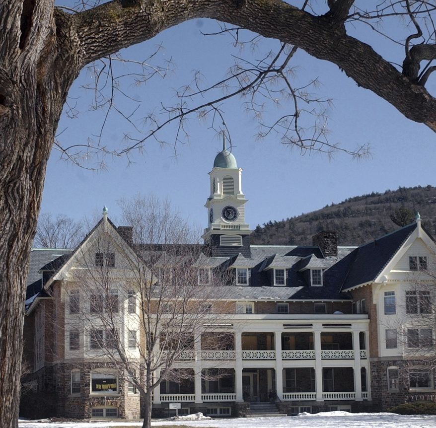 FILE - In this Feb. 17, 2005, file photo, the Brattleboro Retreat is seen in Brattleboro, Vt. Vermont Attorney General William Sorrell confirmed his office is conducting a criminal investigation into the private psychiatric hospital, following a whistleblower’s complaints about alleged Medicaid fraud. (AP Photo/Jim Cole, File)