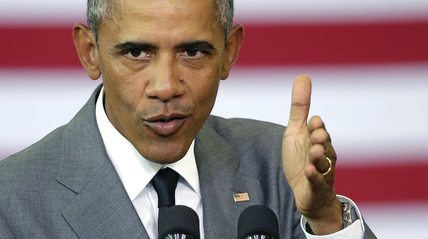 President Barack Obama delivers remarks at an event commemorating the tenth anniversary of Hurricane Katrina in New Orleans, Thursday, Aug. 27, 2015. (AP Photo/Gerald Herbert)