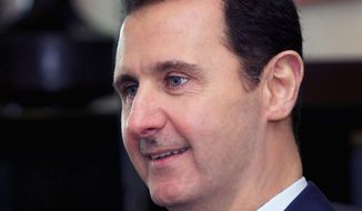Syrian President Bashar Assad continues to be a thorn in U.S.-Russia talks for peace in the Middle East as the U.S. backs Mr. Assad while Russia supports nearby Iran against him. (Associated Press)