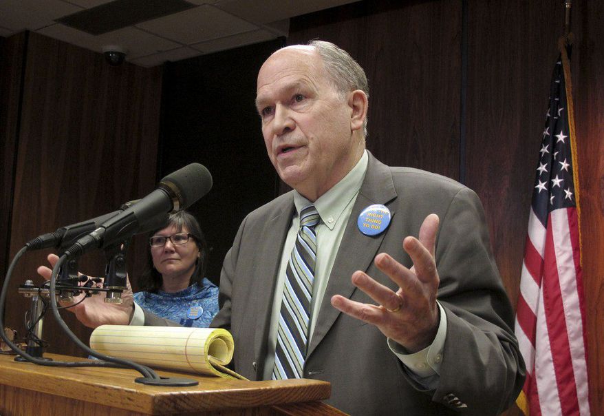 Alaska Gov. Bill Walker will hitch a ride aboard Air Force One with President Obama on Monday — with his talking points ready. (Associated Press)