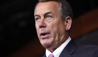 U.S. District Judge Rosemary M. Collyer, presiding in Washington, said Speaker John A. Boehner can pursue claims the administration injured Congress as an institution when it continued to dole out cost-sharing payments under the Affordable Care Act even though lawmakers had not approved them. (Associated Press)