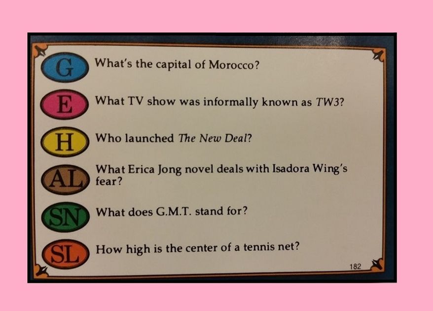 Category: ENTERTAINMENT Question: What TV show was informally known as TW3?