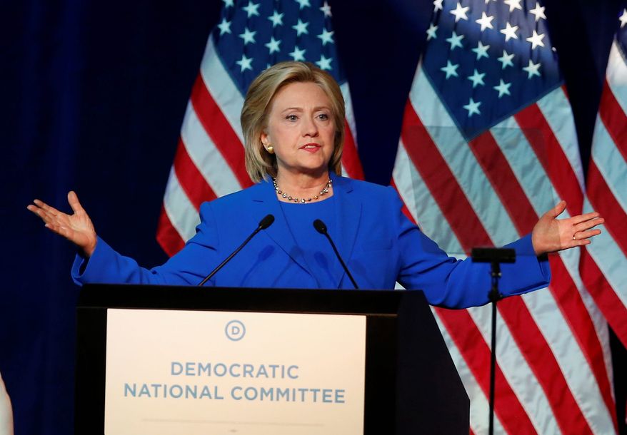 Democratic presidential candidate Hillary Rodham Clinton (Associated Press) **FILE**