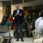 Republican presidential candidate and former Florida Gov. Jeb Bush responds to a question from a student during a town hall at La Progresiva Presbyterian School in Miami on Sept. 1, 2015. (Associated Press) **FILE**