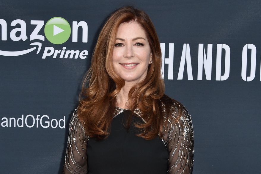 FILE - In this Aug. 19, 2015 file photo, Dana Delany arrives at the premiere of "Hand of God" in Los Angeles. Delany plays the exasperated wife of a man, played by Ron Perlman, who seems to be having a breakdown while their son lies in a coma. (Photo by Rob Latour/Invision/AP, File)