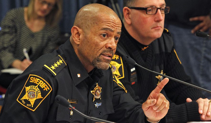 Milwaukee County Sheriff David A. Clarke, Jr (AP file photo)