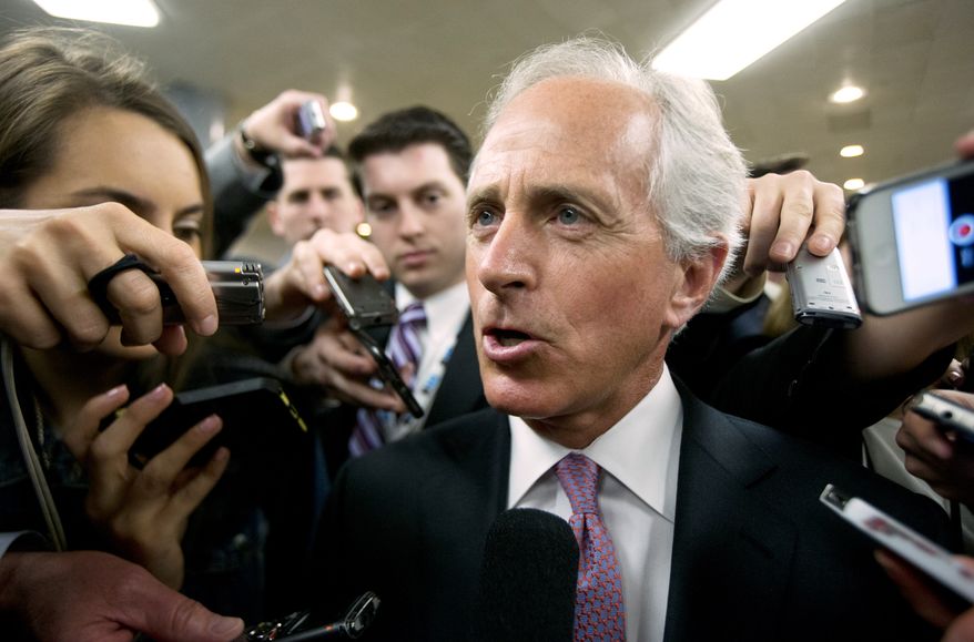 "Let's face it — we don't have all the documents," Sen. Bob Corker, chairman of the Foreign Relations Committee, told reporters, but said the outcome would be the same even if the other documents were submitted to Congress. (Associated Press)