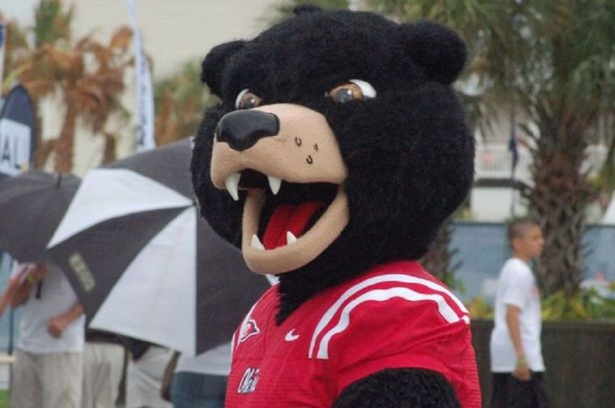 In 2010, this black bear replaced a Colonel as the official mascot of which team?