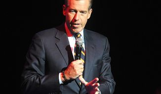 In this Nov. 5, 2014, file photo, Brian Williams speaks at the 8th Annual Stand Up For Heroes, presented by New York Comedy Festival and The Bob Woodruff Foundation in New York. Williams will return to the air following his suspension on Sept 22, 2015, as part of MSNBC’s coverage of Pope Francis’ visit to the United States. (Photo by Brad Barket/Invision/AP, File)