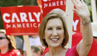 Carly Fiorina will appear in the prime-time segment of the next RepUblican presidential debate, CNN announced Wednesday evening. (Associated Press)
