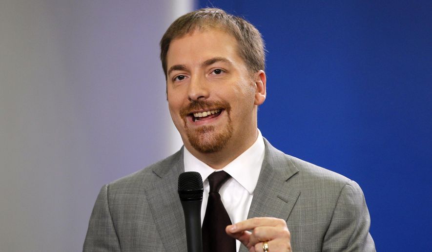 Chuck Todd of NBC News speaks at the White House in Washington, Oct. 29, 2010. (AP Photo/Charles Dharapak, File) ** FILE **