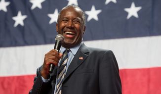 Ben Carson arguably remains the biggest surprise of the campaign season, having quietly taken over second place in polls in key early-voting states. (Associated Press) ** FILE **