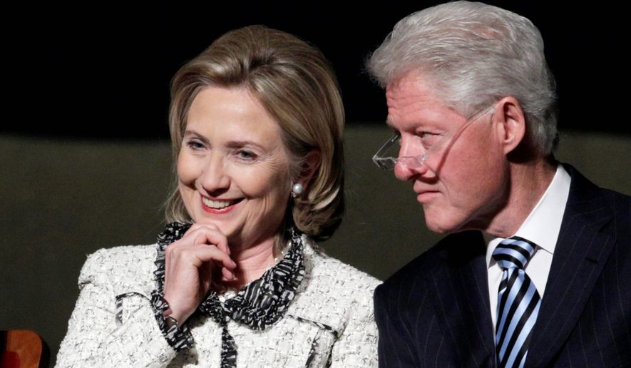Clinton/Clinton 2016? Hillary Clinton admits she has mulled the possibility of including husband Bill Clinton on a presidential ticket. (Associated Press)