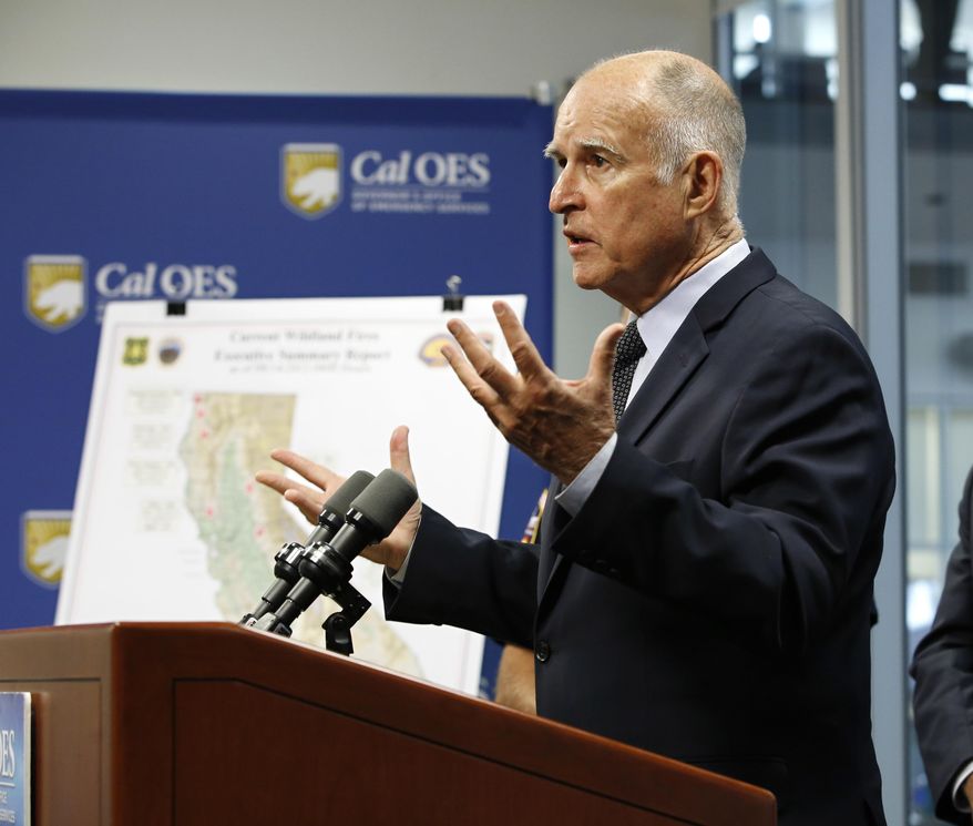 California Gov. Jerry Brown. (AP Photo/Rich Pedroncelli) ** FILE **
