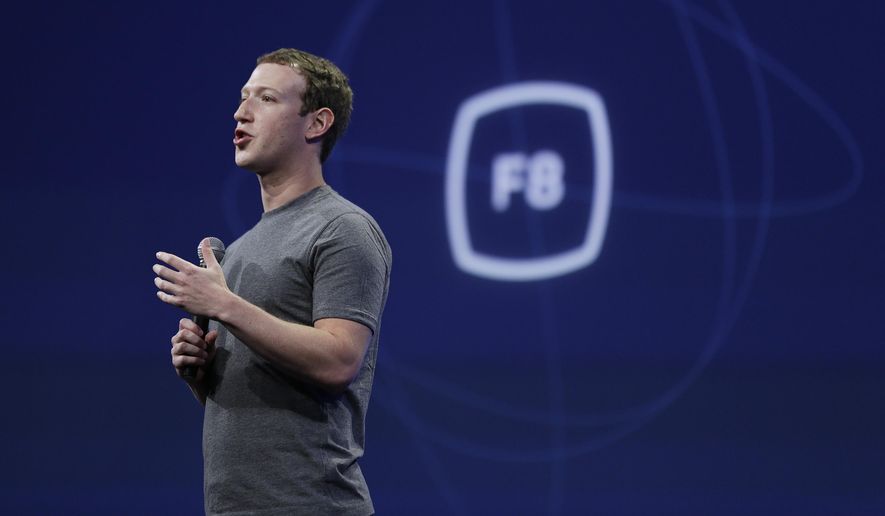 In this March 25, 2015, file photo, CEO Mark Zuckerberg gestures while delivering the keynote address at the Facebook F8 Developer Conference in San Francisco. Zuckerberg said Tuesday, Sept. 15, Facebook may finally be getting a button that lets you quickly express something beyond a &amp;quot;like.&amp;quot; (AP Photo/Eric Risberg, File)