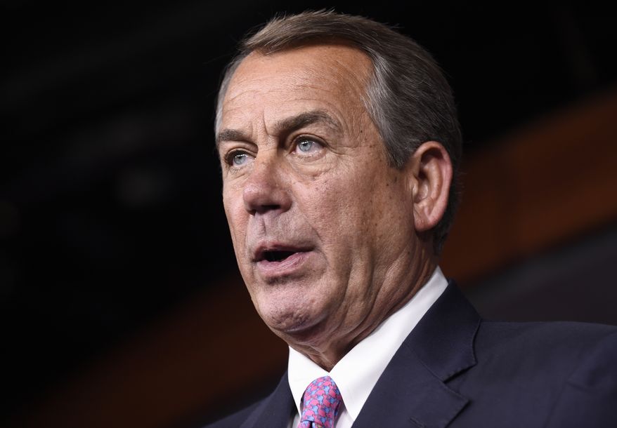 House Speaker John A. Boehner and his leadership team are desperate to avoid a government shutdown, convinced the GOP would be blamed for a shutdown, as occurred in 2013 when the government partially closed for 16 days when Republicans attempted to defund Obamacare. (Associated Press)