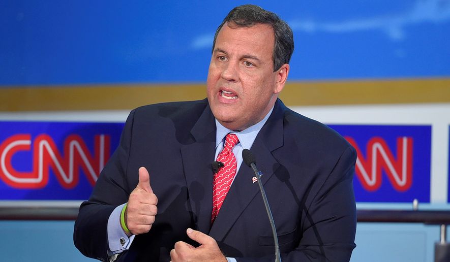 Republican presidential candidate New Jersey Gov. Chris Christie. (Associated Press) ** FILE **