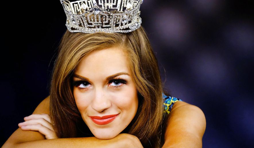 In this Sept. 18, 2015 photo, newly-crowned Miss America 2016, Betty Cantrell poses for a portrait in Los Angeles. Cantrell, who is from Georgia, won a $50,000 scholarship with her title and hopes to someday perform on Broadway (AP Photo/Richard Vogel)