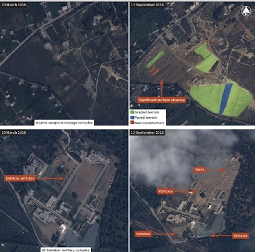 Private satellite images appear to show further Russian military build up in Syria. (image: IHS Jane&#39;s) 