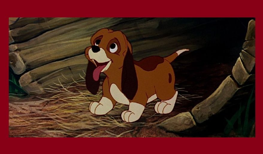 I am the hound who is best friends with a fox. Do you know my name?