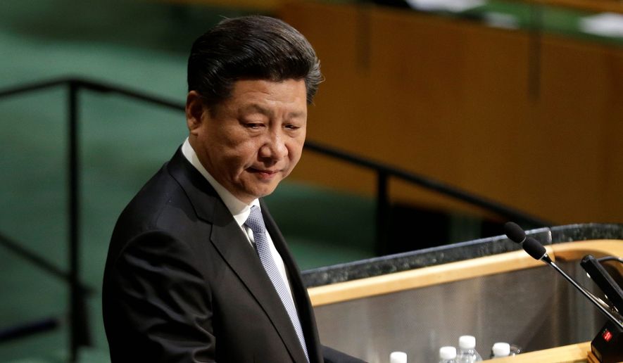 Chinese President Xi Jinping said his country will give $1 billion toward U.N. peacekeeping efforts, including those in Syria. (Associated Press) **FILE**