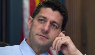 House Ways and Means Committee Chairman Paul Ryan, R-Wis., is seen in his office on Capitol Hill in Washington, in this June 9, 2015, file photo.  (AP Photo/Molly Riley, File)