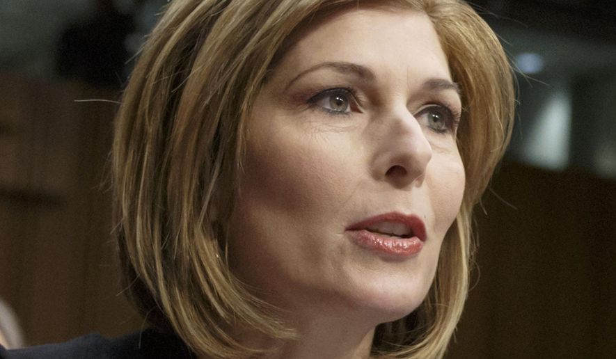 Reporter Sharyl Attkisson testifies before the Senate Judiciary Committee on the confirmation of President Barack Obama's nomination of Loretta Lynch to be attorney general, on Capitol Hill in Washington, Jan. 29, 2015. (AP Photo/J. Scott Applewhite) ** FILE **