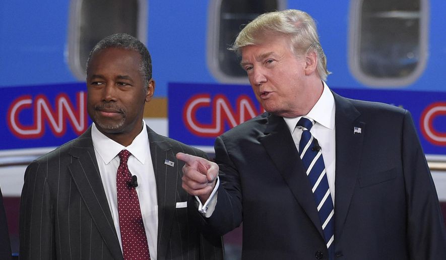 A &quot;surge&quot; in Republican preference for those with new ideas and different outlooks likely drives the popularity of &quot;outsider&quot; candidates like Donald Trump and Ben Carson. (Associated Press) ** FILE **