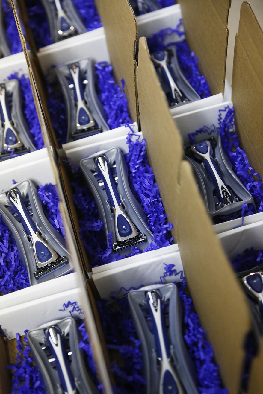Razors and other shaving accessories for men and women are being sold online through various month-to-month subscription plans. (Naples Daily News via Associated Press/File)