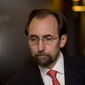 U.N. High Commissioner for Human Rights Zeid Ra’ad Al Hussein answers questions during an interview with The Associated Press in Mexico City, Wednesday, Oct. 7, 2015. (AP Photo/Eduardo Verdugo) ** FILE **