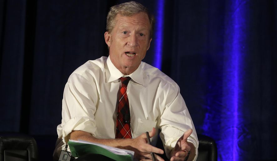 Tom Steyer sank $87.6 million into Democratic campaigns in 2016, but only three of the seven federal candidates he backed won their races. (Associated Press)