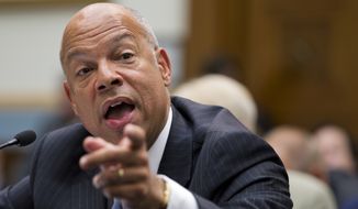 Homeland Security Secretary Jeh Johnson said only about 331,000 illegal immigrants were caught on the border in fiscal year 2015, which ended last week. That was the lowest number since 2011. When the numbers are finalized, they could dip to rates not seen since the early 1970s. (Associated Press)