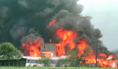 The Waco tragedy. One of the most lethal exercises of police power in American history exposed chain of command issues inside a new Clinton administration.

Fire engulfs the Branch Davidian compound near Waco, Texas, in this April 19, 1993 file photo.
