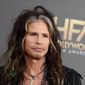 FILE - In this Friday, Nov. 14, 2014, file photo, Steven Tyler arrives at the Hollywood Film Awards at the Palladium, in Los Angeles. Aerosmith frontman Tyler is asking Republican presidential candidate Donald Trump to stop using the power ballad &amp;quot;Dream On&amp;quot; at campaign events. (Photo by Jordan Strauss/Invision/AP, File)