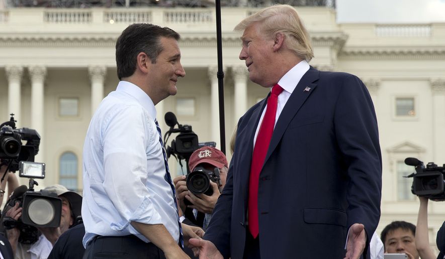Amid signs that Donald Trump&#39;s momentum is stalling, Sen. Ted Cruz last week announced a solid fundraising total for the third quarter and took the first steps to put some real distance between himself and Mr. Trump, who he had embraced — literally — just a month ago. (Associated Press)