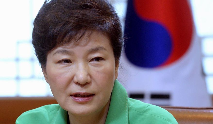 South Korean President Park Geun-hye must balance Seoul&#39;s alliance with Washington with being excluded from the TPP Pacific trade deal. (Associated Press)