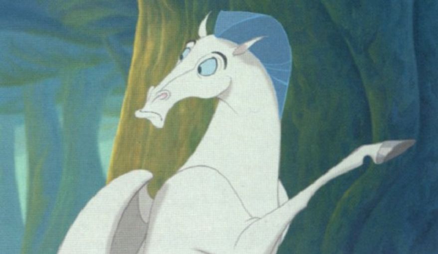 He's a noble steed with the brain of a bird, always on adventures with his BFF:
