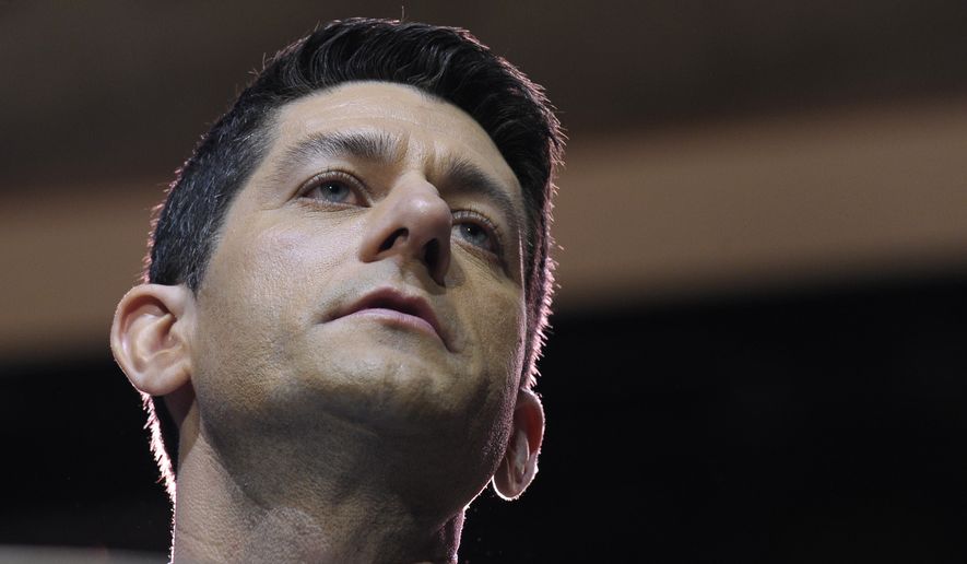Rep. Paul Ryan, Wisconsin Republican, gave members until Friday to decide whether they agree with his vision for the party, one that includes trumpeting big ideas, making clear policy choices and a cooperative effort to change the way the House operates. (Associated Press)