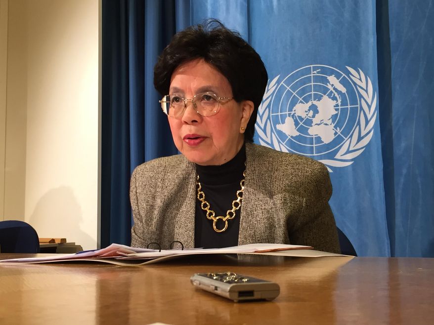 The director-general of the World Health Organization WHO , Margaret Chan , speaks during a news conference in Geneva, Tuesday Oct. 20, 2015. The WHO chief called the Ebola crisis in West Africa a 'wake-up call' for member governments to do more to prevent deadly disease outbreaks. (AP Photo Jamey Keaten)